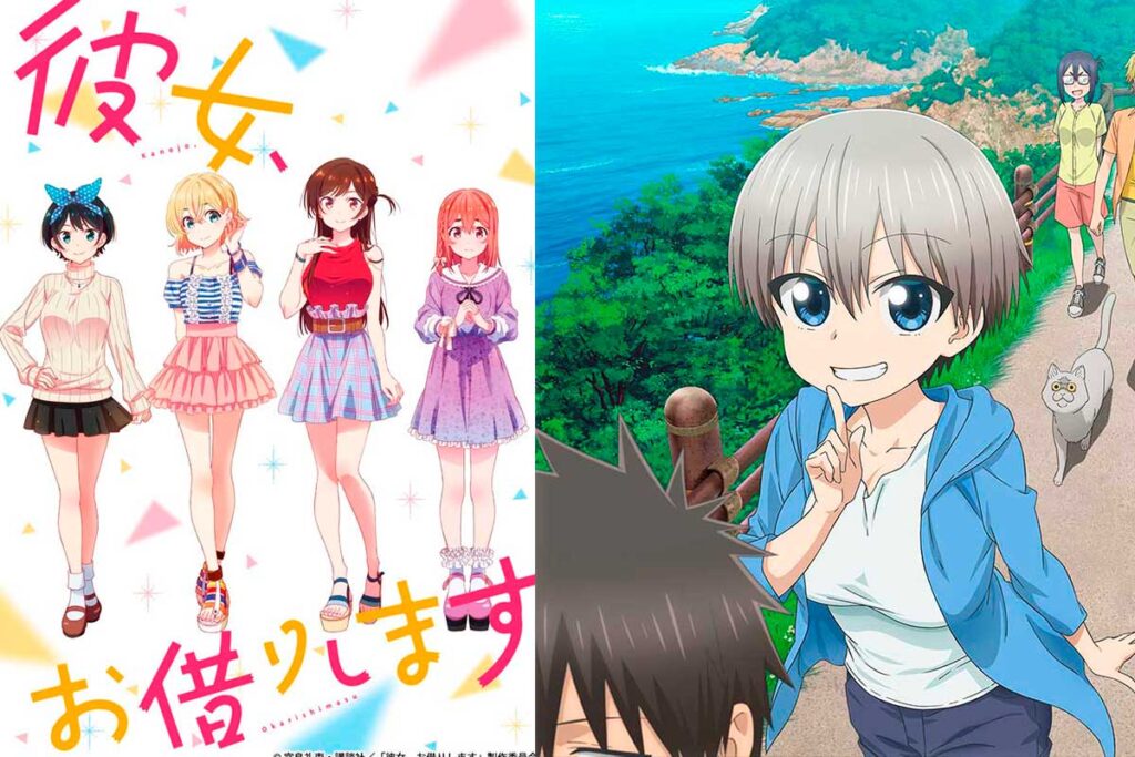 «Uzaki-chan wa Asobitai!» y «Rent-A-Girlfriend» (Kanojo, Okarishimasu) tendrán 12 episodios | #Anime