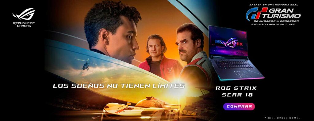 ASUS Republic of Gamers celebra el estreno en cines de la película Gran Turismo: De Jugador a Corredor | #Cine #Games #Tech