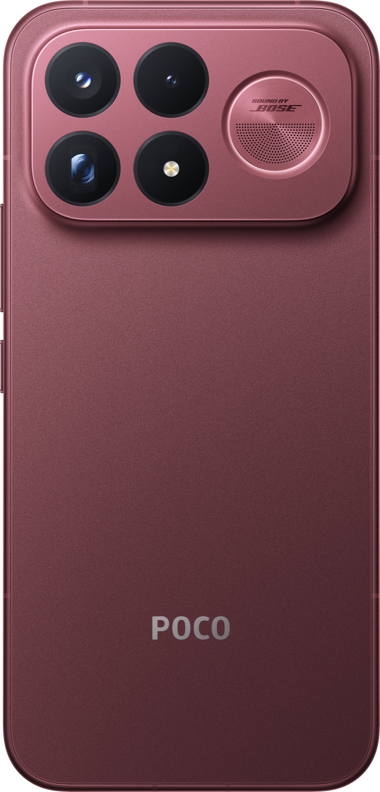 POCO F9 Ultra en color rojo cereza